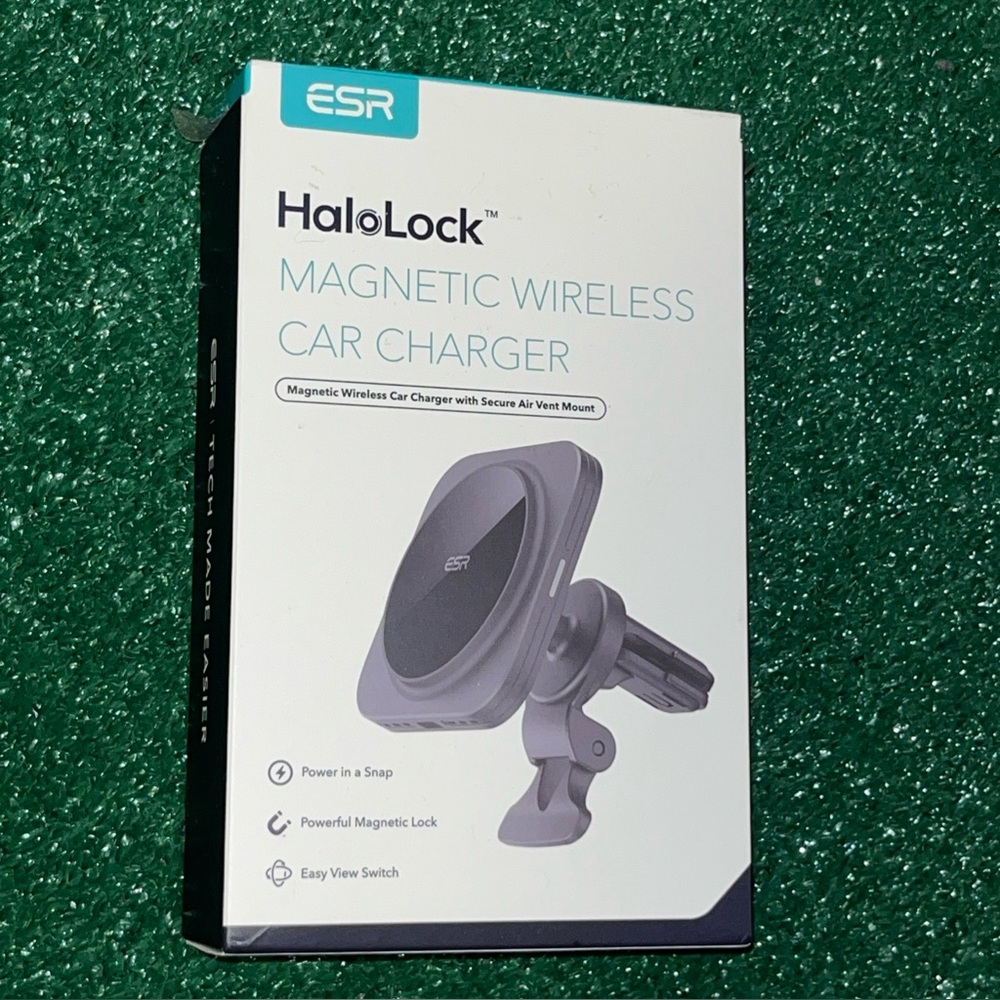 ESR Halolock Magnetic Wireless Car Charger, Fast Charging, Compatible with Magsa